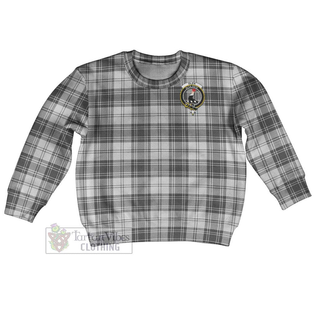 Tartan Vibes Clothing Glen Tartan Kid Ugly Sweater with Family Crest