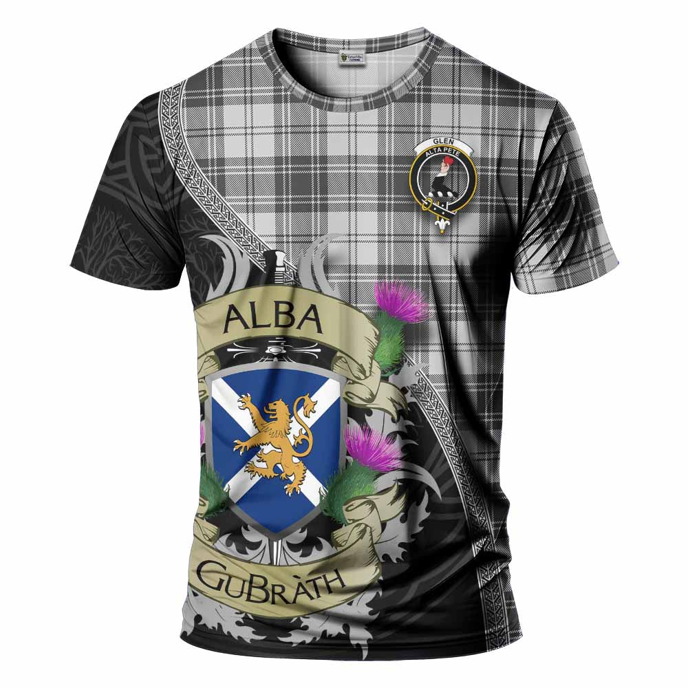 Glen Tartan Family Crest T-Shirt Lion Rampant Royal Thistle Shield Celtic Inspired Kid's Shirt - Tartan Vibes Clothing