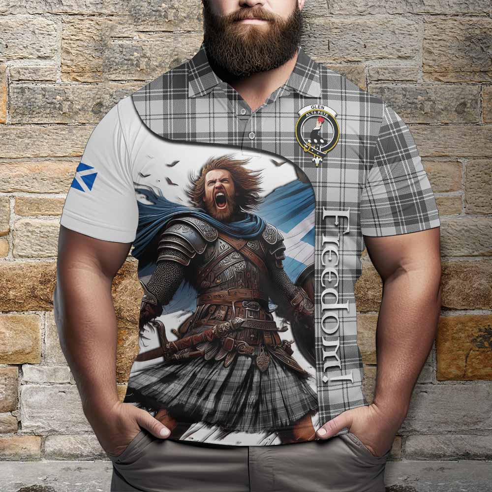 Tartan Vibes Clothing Glen Crest Tartan Polo Shirt Inspired by the Freedom of Scottish Warrior