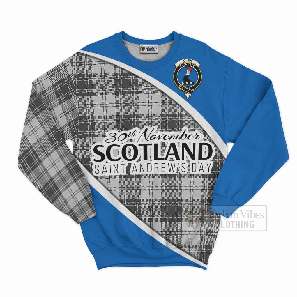 Tartan Vibes Clothing Glen Family Crest Tartan Sweatshirt Celebrate Saint Andrew's Day in Style