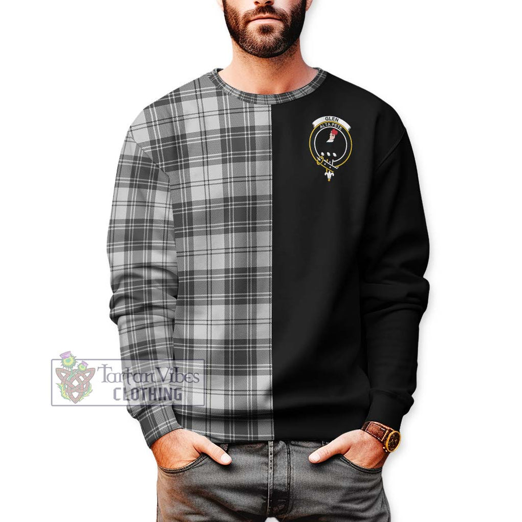 Glen Tartan Sweatshirt with Family Crest and Half Of Me Style Unisex - Tartanvibesclothing Shop