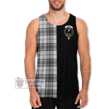 Glen Tartan Men's Tank Top with Family Crest and Half Of Me Style