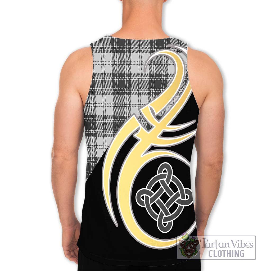 Glen Tartan Men's Tank Top with Family Crest and Celtic Symbol Style - Tartan Vibes Clothing