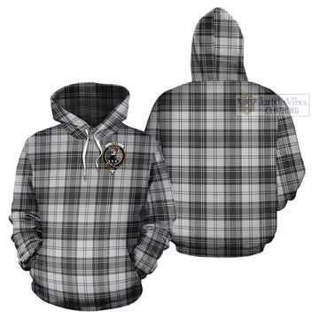 Glen Tartan Cotton Hoodie with Family Crest