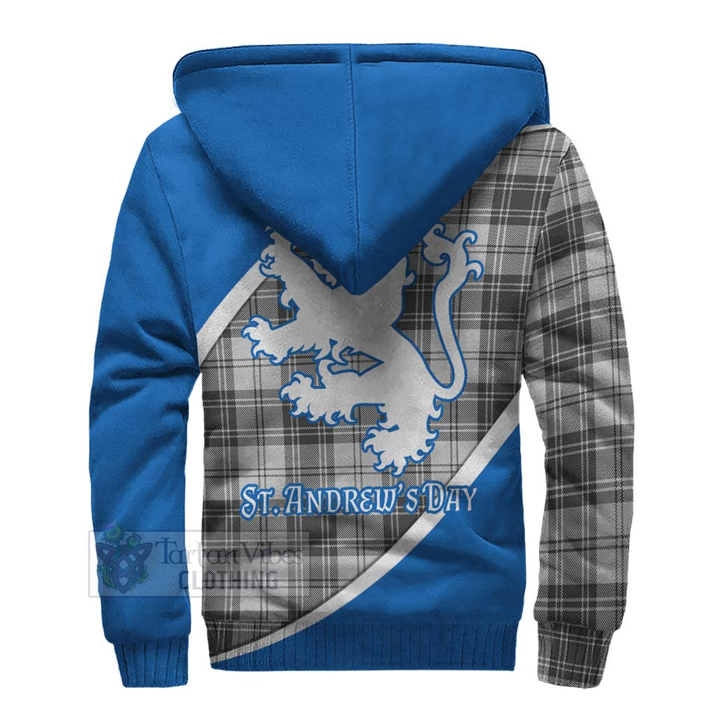 Tartan Vibes Clothing Glen Family Crest Tartan Sherpa Hoodie Celebrate Saint Andrew's Day in Style