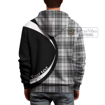 Glen Tartan Hoodie with Family Crest Circle Style