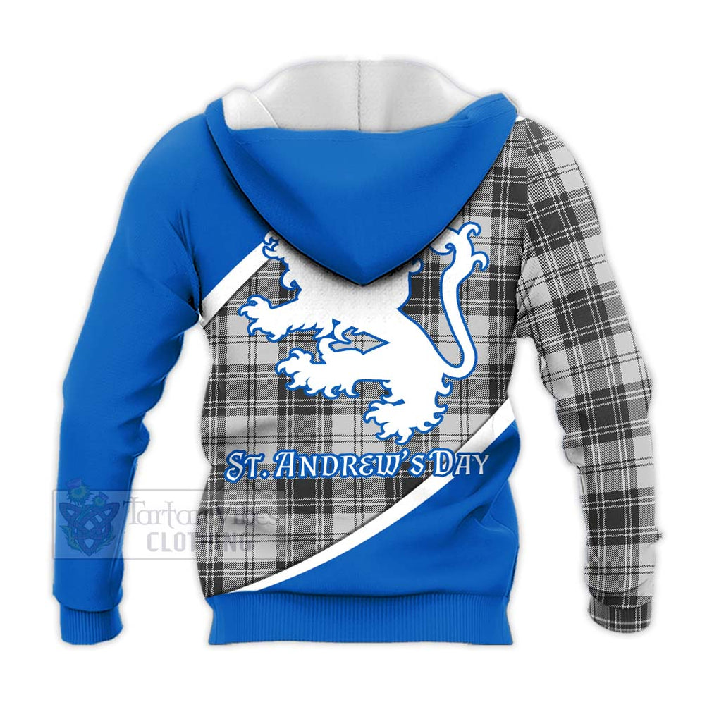 Tartan Vibes Clothing Glen Family Crest Tartan Knitted Hoodie Celebrate Saint Andrew's Day in Style