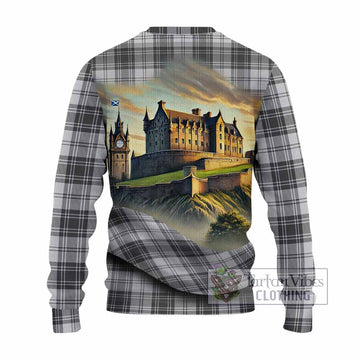 Glen Tartan Family Crest Knitted Sweater with Scottish Ancient Castle Style - Tartan Vibes Clothing