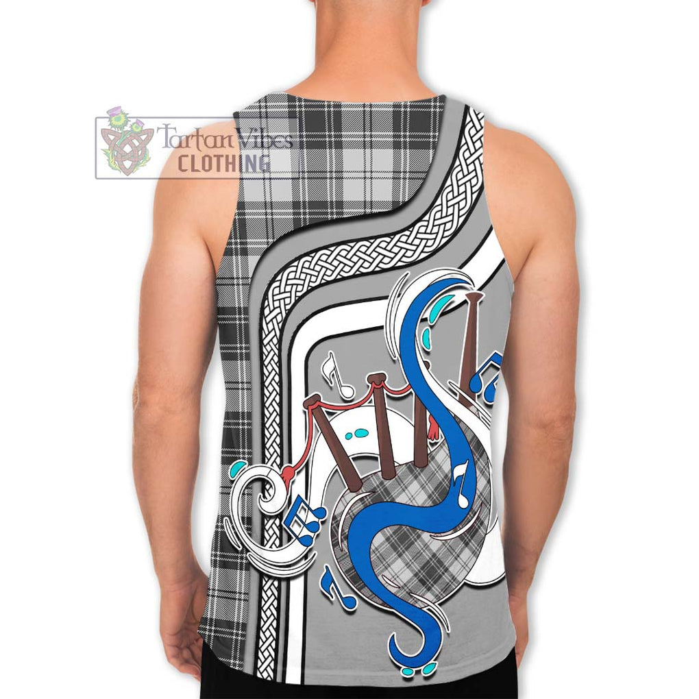 Glen Tartan Men's Tank Top with Epic Bagpipe Style - Tartanvibesclothing Shop