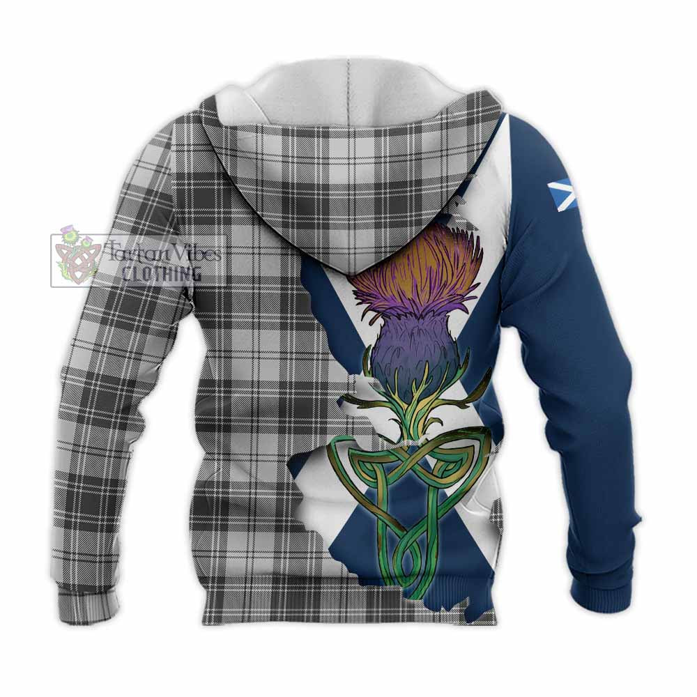 Glen Tartan Family Crest Knitted Hoodie Scottish Thistle Celtic Inspired - Tartan Vibes Clothing
