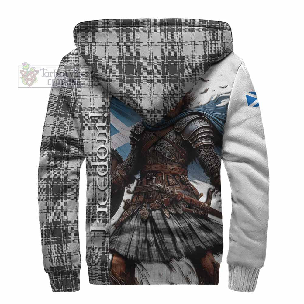 Tartan Vibes Clothing Glen Crest Tartan Sherpa Hoodie Inspired by the Freedom of Scottish Warrior