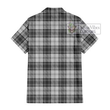 Glen Tartan Short Sleeve Button Shirt with Family Crest DNA In Me Style