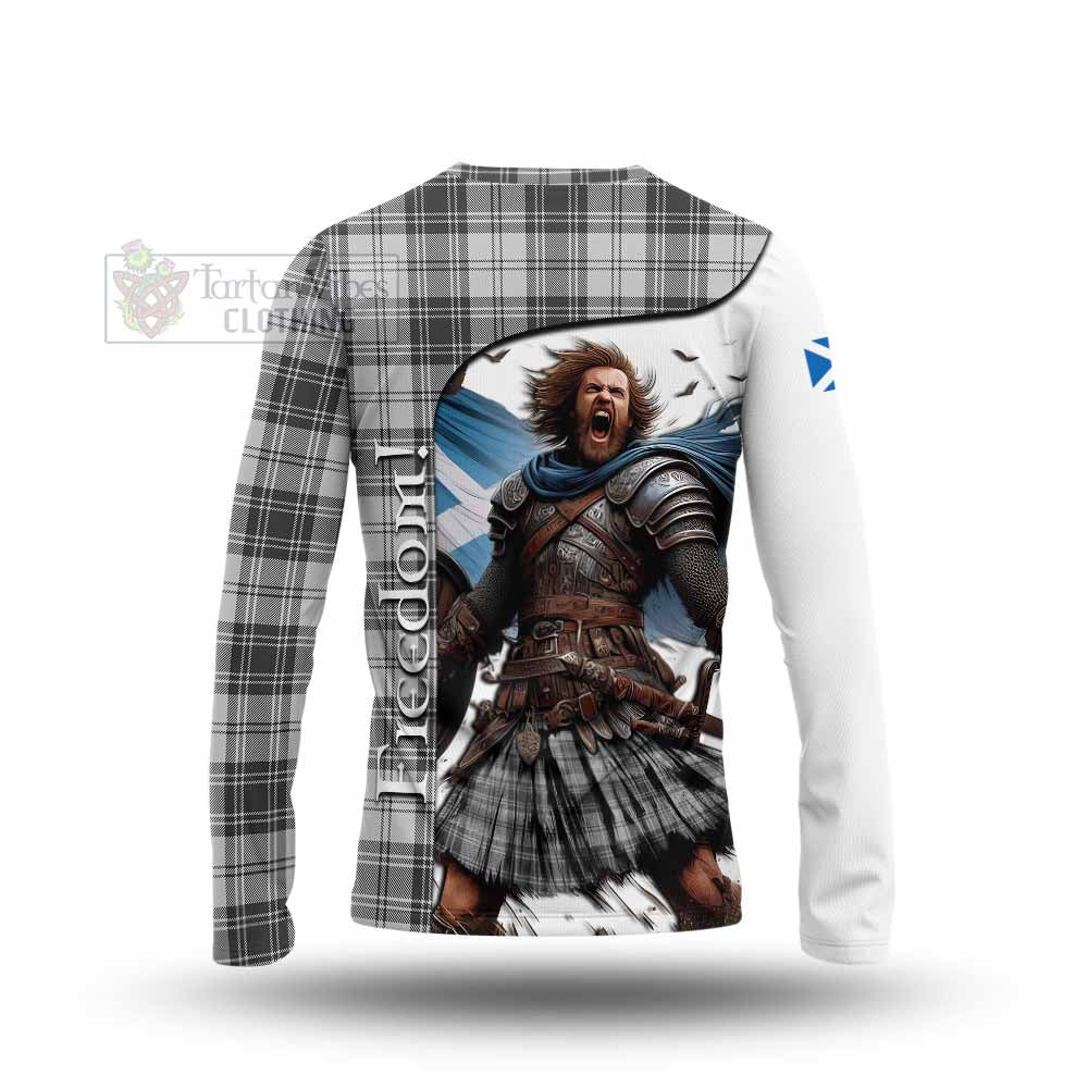 Tartan Vibes Clothing Glen Crest Tartan Long Sleeve T-Shirt Inspired by the Freedom of Scottish Warrior