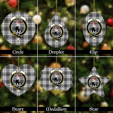 Glen Tartan Christmas Ornaments with Family Crest