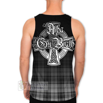 Glen Tartan Men's Tank Top Featuring Alba Gu Brath Family Crest Celtic Inspired