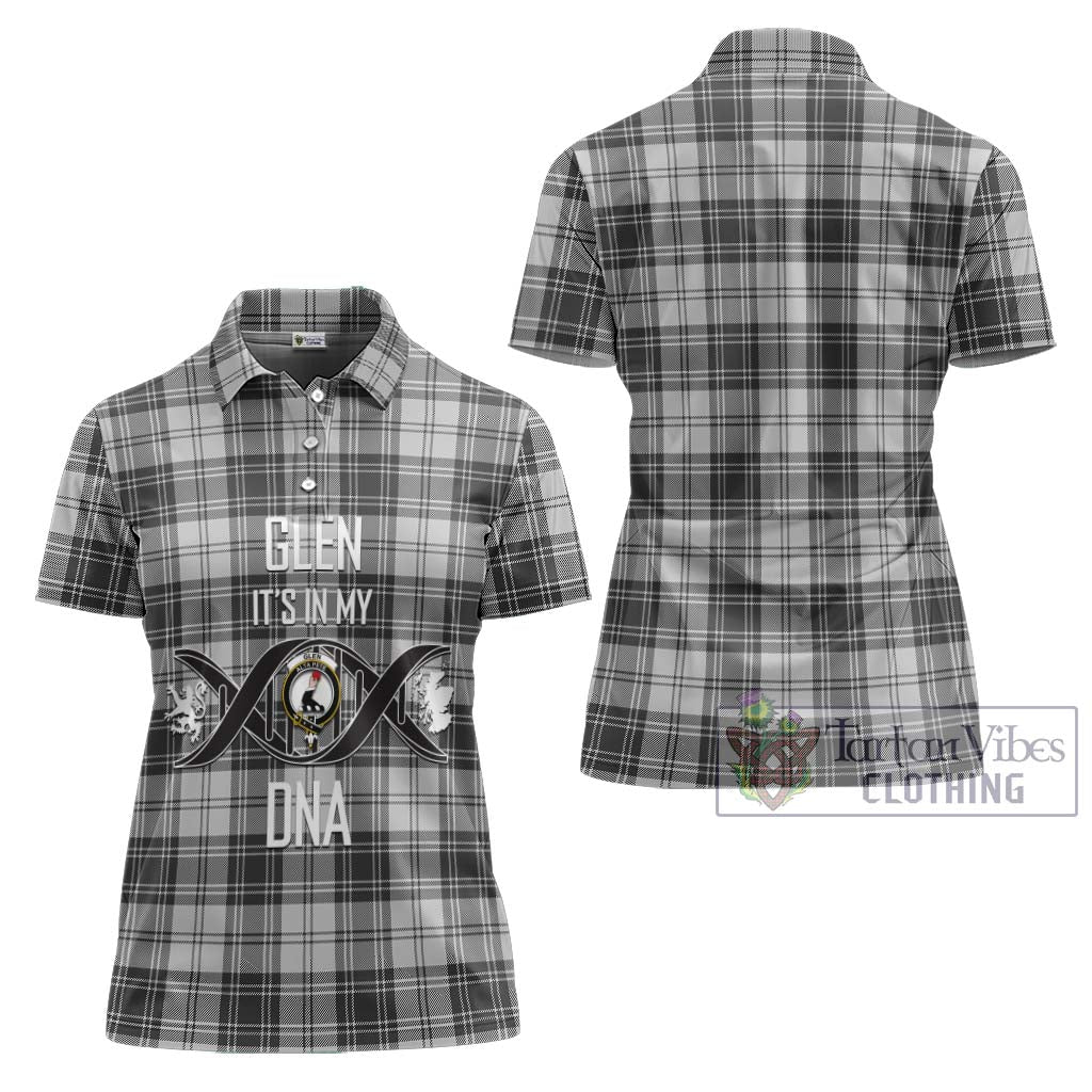 Tartan Vibes Clothing Glen Tartan Women's Polo Shirt with Family Crest DNA In Me Style