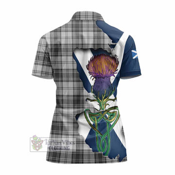Glen Tartan Family Crest Women's Polo Shirt Scottish Thistle Celtic Inspired - Tartan Vibes Clothing