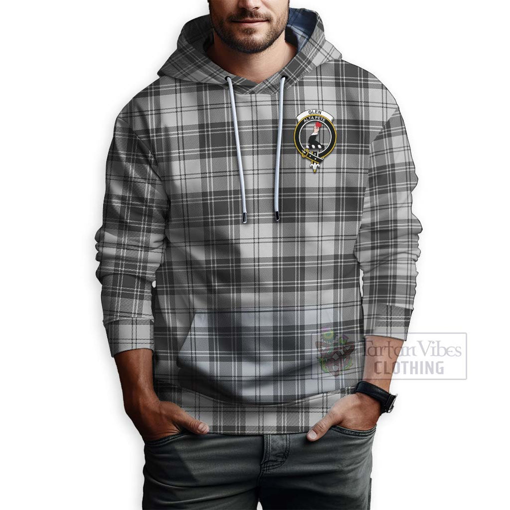 Tartan Vibes Clothing Glen Tartan Hoodie with Family Crest Celtic Skull Style