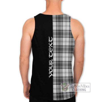 Glen Tartan Men's Tank Top with Family Crest and Half Of Me Style