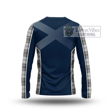 Glen Tartan Long Sleeve T-Shirt with Family Crest and Lion Rampant Vibes Sport Style