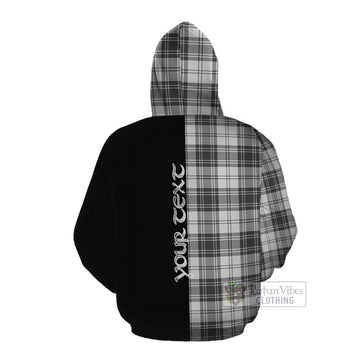 Glen Tartan Cotton Hoodie with Family Crest and Half Of Me Style