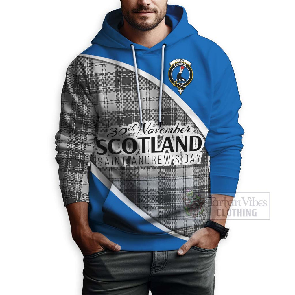 Tartan Vibes Clothing Glen Family Crest Tartan Hoodie Celebrate Saint Andrew's Day in Style