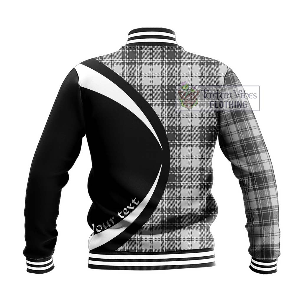 Tartan Vibes Clothing Glen Tartan Baseball Jacket with Family Crest Circle Style