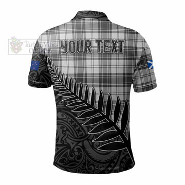 Glen Crest Tartan Polo Shirt with New Zealand Silver Fern Half Style