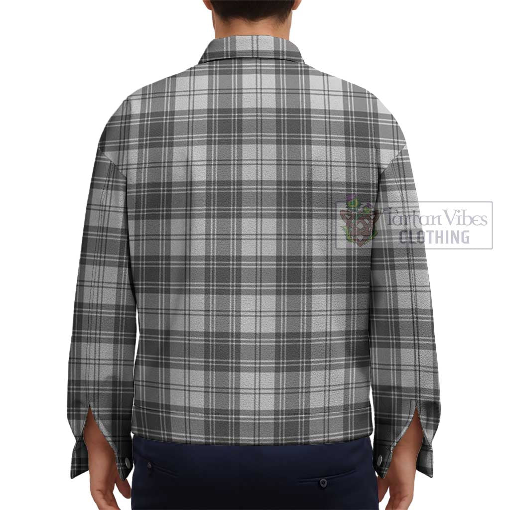 Tartan Vibes Clothing Glen Tartan Unisex Lapel Cotton Jacket