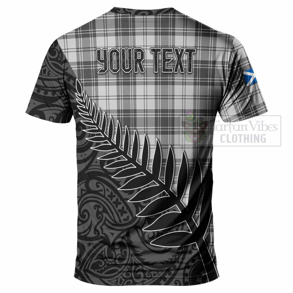 Tartan Vibes Clothing Glen Crest Tartan T-Shirt with New Zealand Silver Fern Half Style