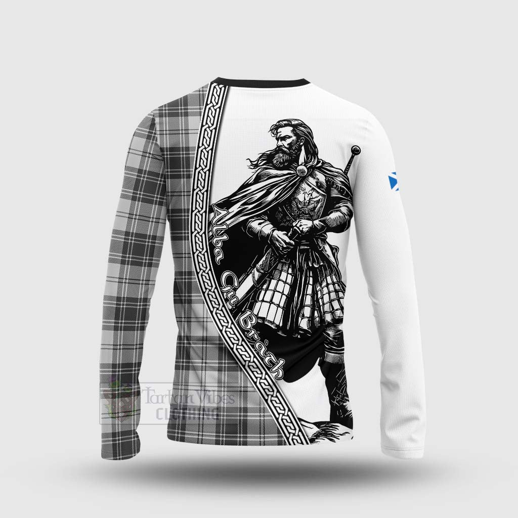 Tartan Vibes Clothing Glen Tartan Clan Crest Long Sleeve T-Shirt with Highlander Warrior Celtic Style