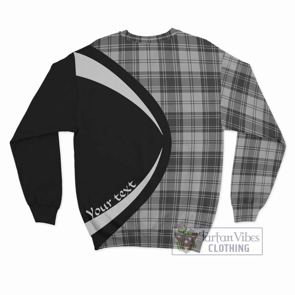 Glen Tartan Sweatshirt with Family Crest Circle Style - Tartan Vibes Clothing