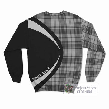 Glen Tartan Sweatshirt with Family Crest Circle Style