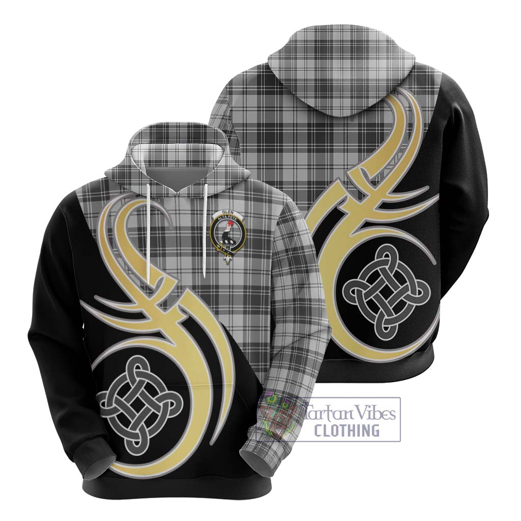 Glen Tartan Hoodie with Family Crest and Celtic Symbol Style - Tartan Vibes Clothing