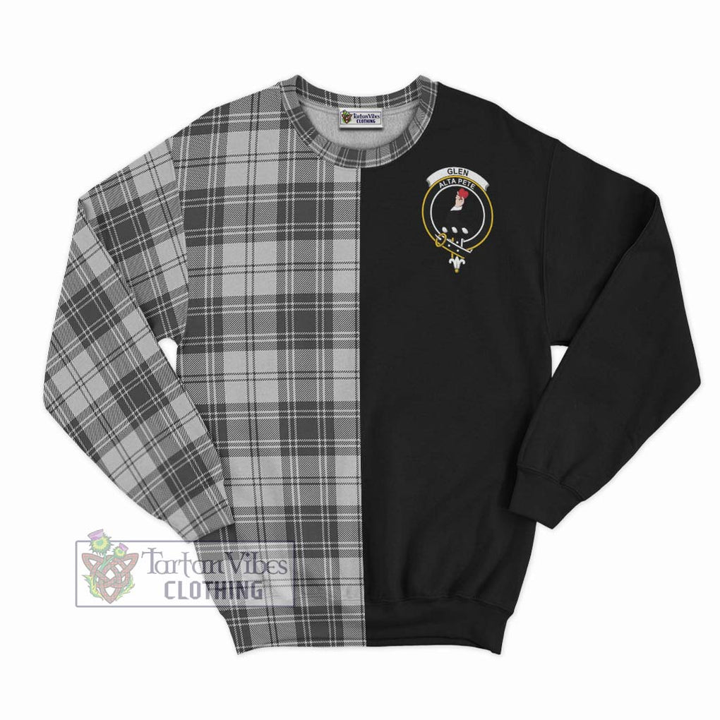 Glen Tartan Sweatshirt with Family Crest and Half Of Me Style - Tartanvibesclothing Shop