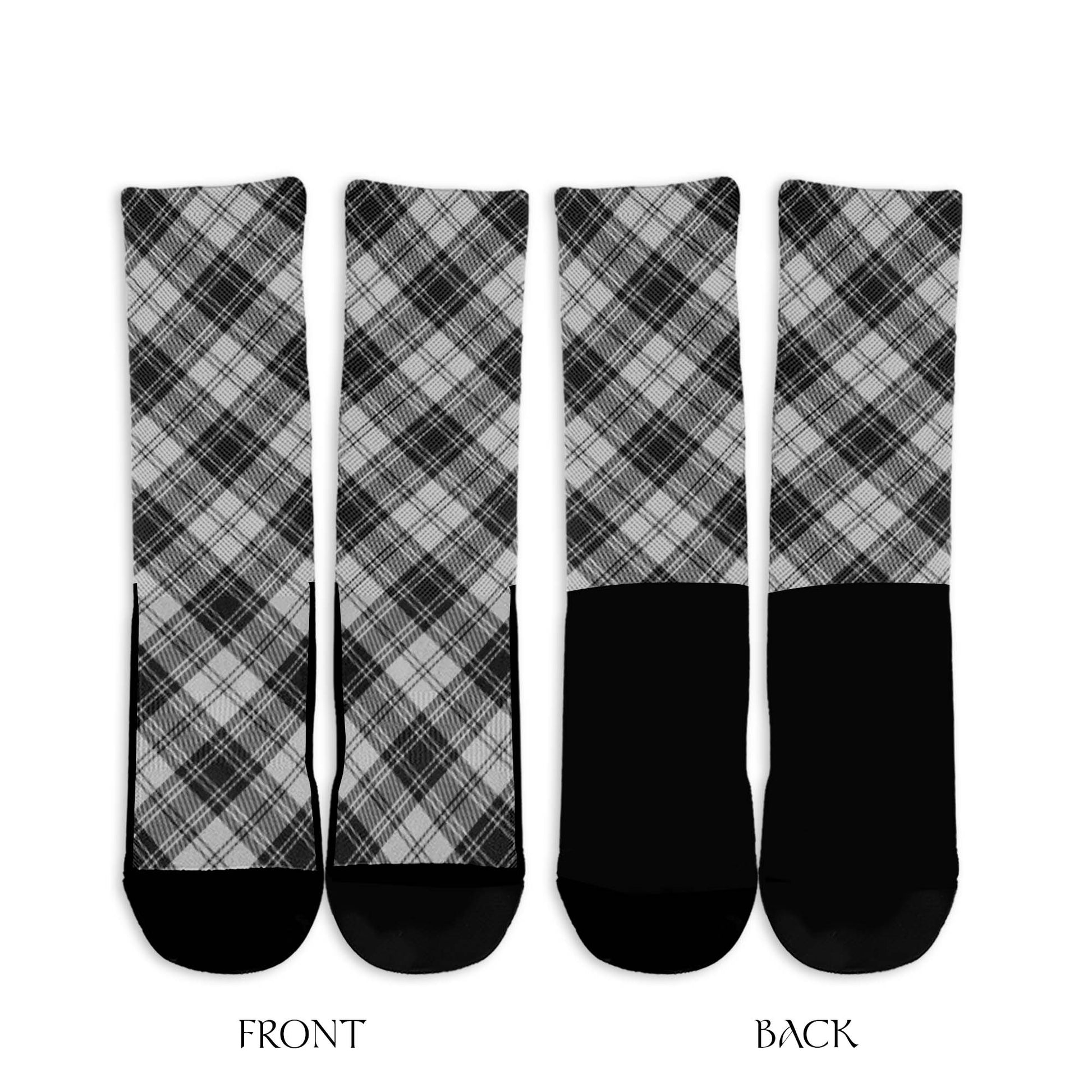 Glen Tartan Crew Socks Cross Tartan Style - Tartanvibesclothing