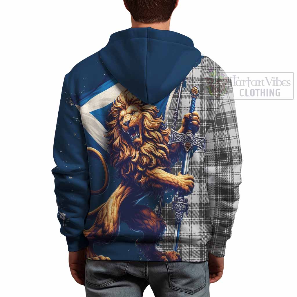 Tartan Vibes Clothing Glen Tartan Family Crest Hoodie with Scottish Majestic Lion