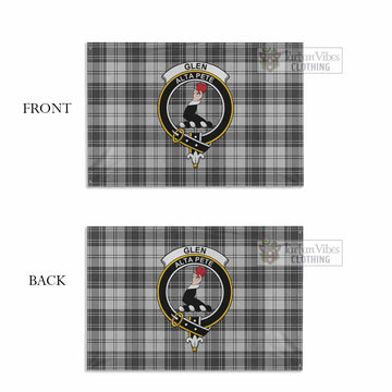 Glen Tartan House Flag with Family Crest