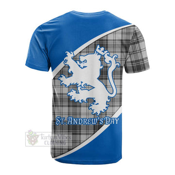 Glen Family Crest Tartan Cotton T-shirt Celebrate Saint Andrew's Day in Style