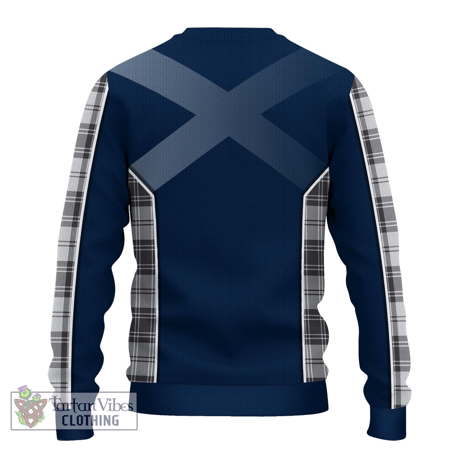 Tartan Vibes Clothing Glen Tartan Knitted Sweater with Family Crest and Lion Rampant Vibes Sport Style