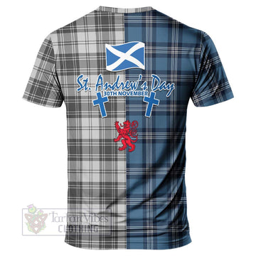 Glen Tartan T-Shirt Happy St. Andrew's Day Half Tartan Style