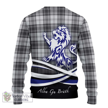 Glen Tartan Knitted Sweater with Alba Gu Brath Regal Lion Emblem