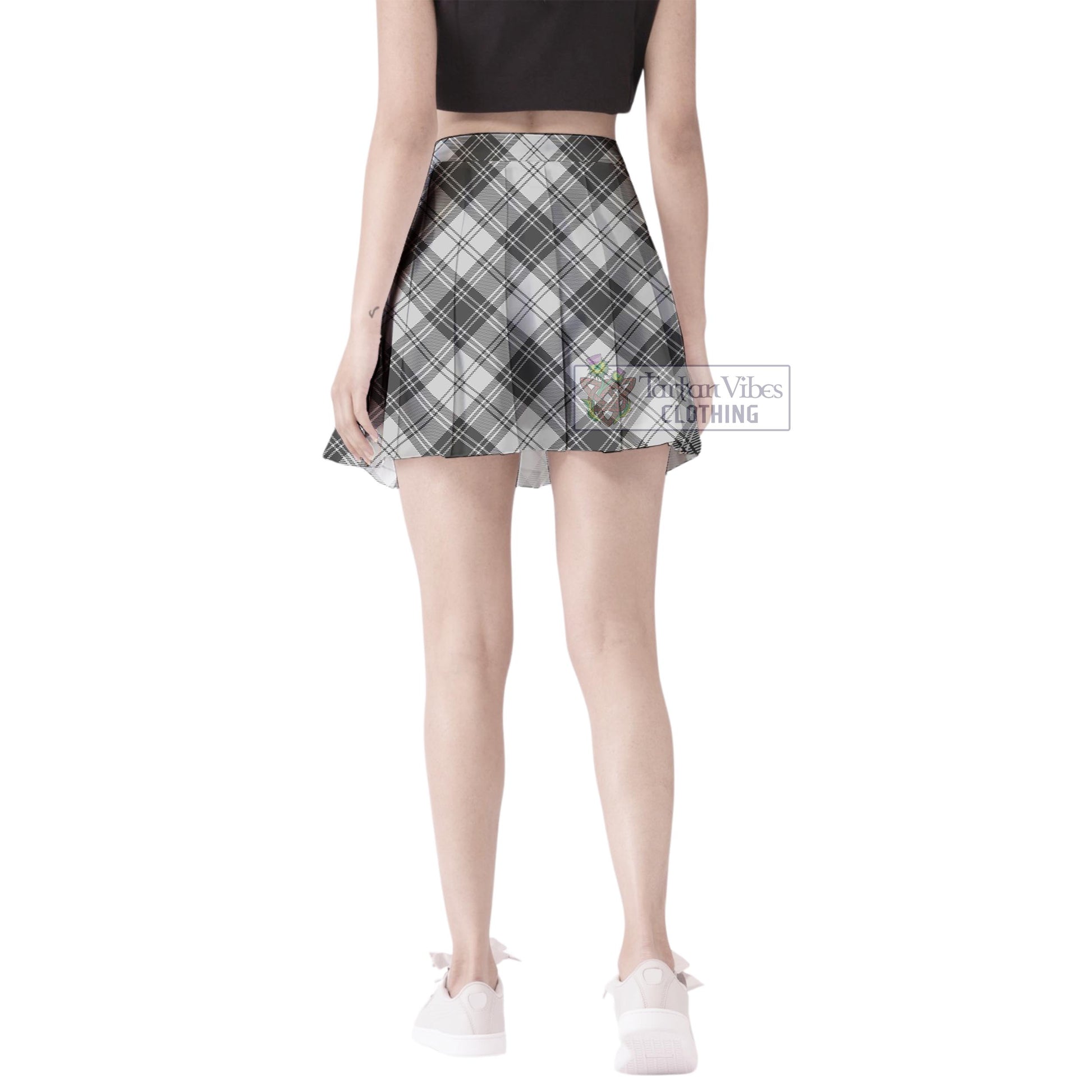 Tartan Vibes Clothing Glen Tartan Women's Plated Mini Skirt