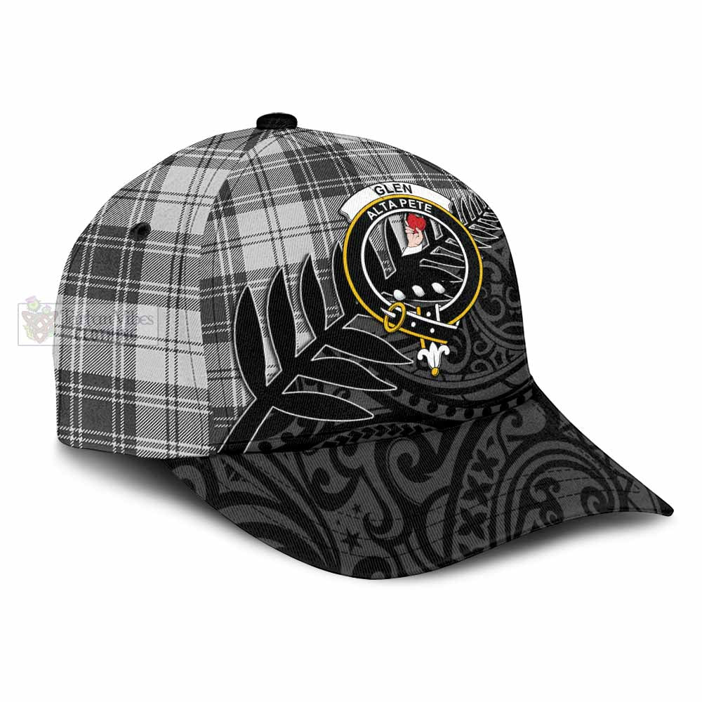 Tartan Vibes Clothing Glen Tartan Classic Cap with New Zealand Silver Fern Half Style