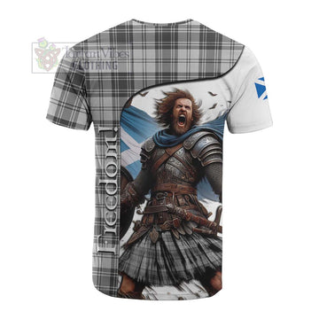 Glen Crest Tartan Cotton T-shirt Inspired by the Freedom of Scottish Warrior