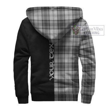 Glen Tartan Sherpa Hoodie with Family Crest and Half Of Me Style