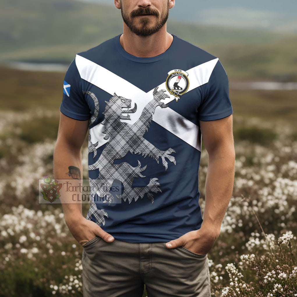 Tartan Vibes Clothing Glen Tartan Lion Rampant T-Shirt – Proudly Display Your Heritage with Alba Gu Brath and Clan Name