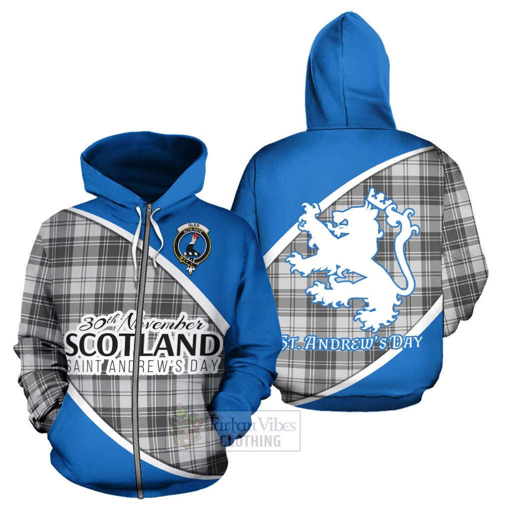 Tartan Vibes Clothing Glen Family Crest Tartan Hoodie Celebrate Saint Andrew's Day in Style