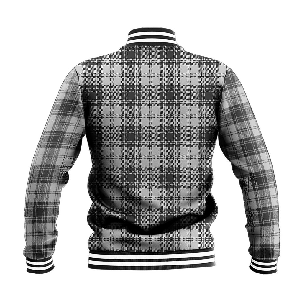 Glen Tartan Baseball Jacket with Family Crest - Tartan Vibes Clothing