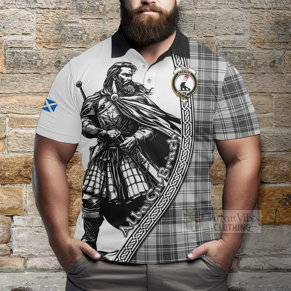 Tartan Vibes Clothing Glen Tartan Clan Crest Polo Shirt with Highlander Warrior Celtic Style